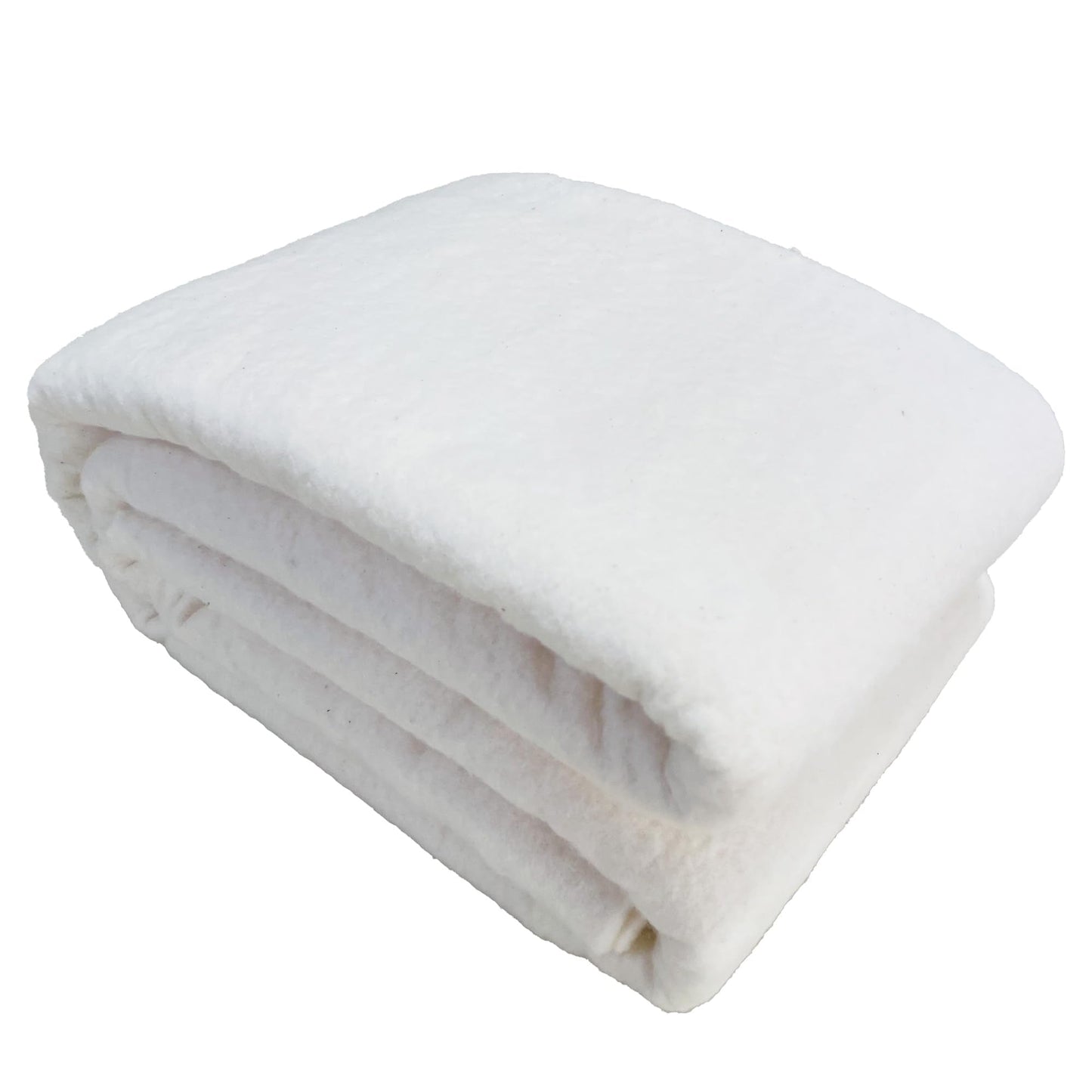 Vuwuma Quilt Batting King Size 122" x 124" Medium Weight Batting Roll ，Natural Cotton Batting for Quilting,for Stuffing Blankets and Quilting Supplies