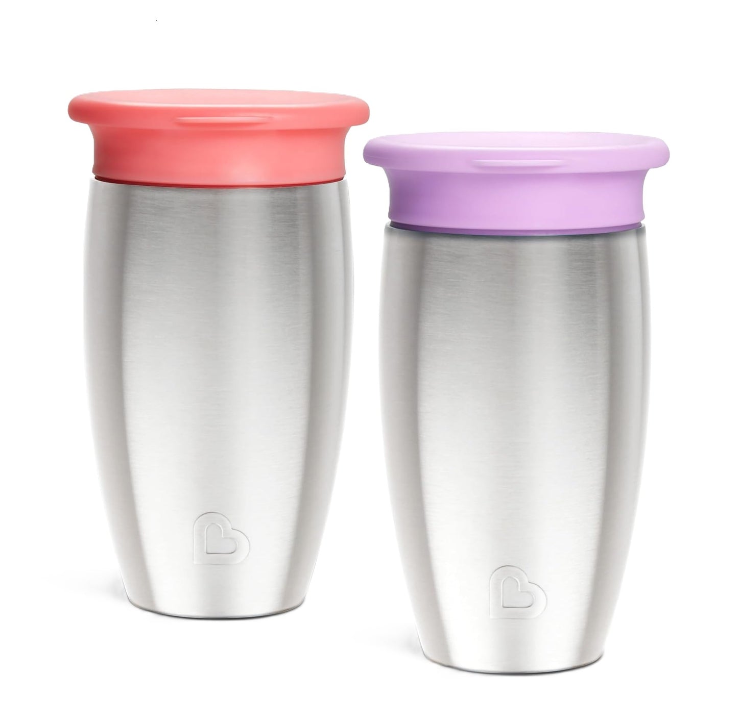 Munchkin Miracle Stainless Steel 360 Sippy Cup (Pink/Purple)