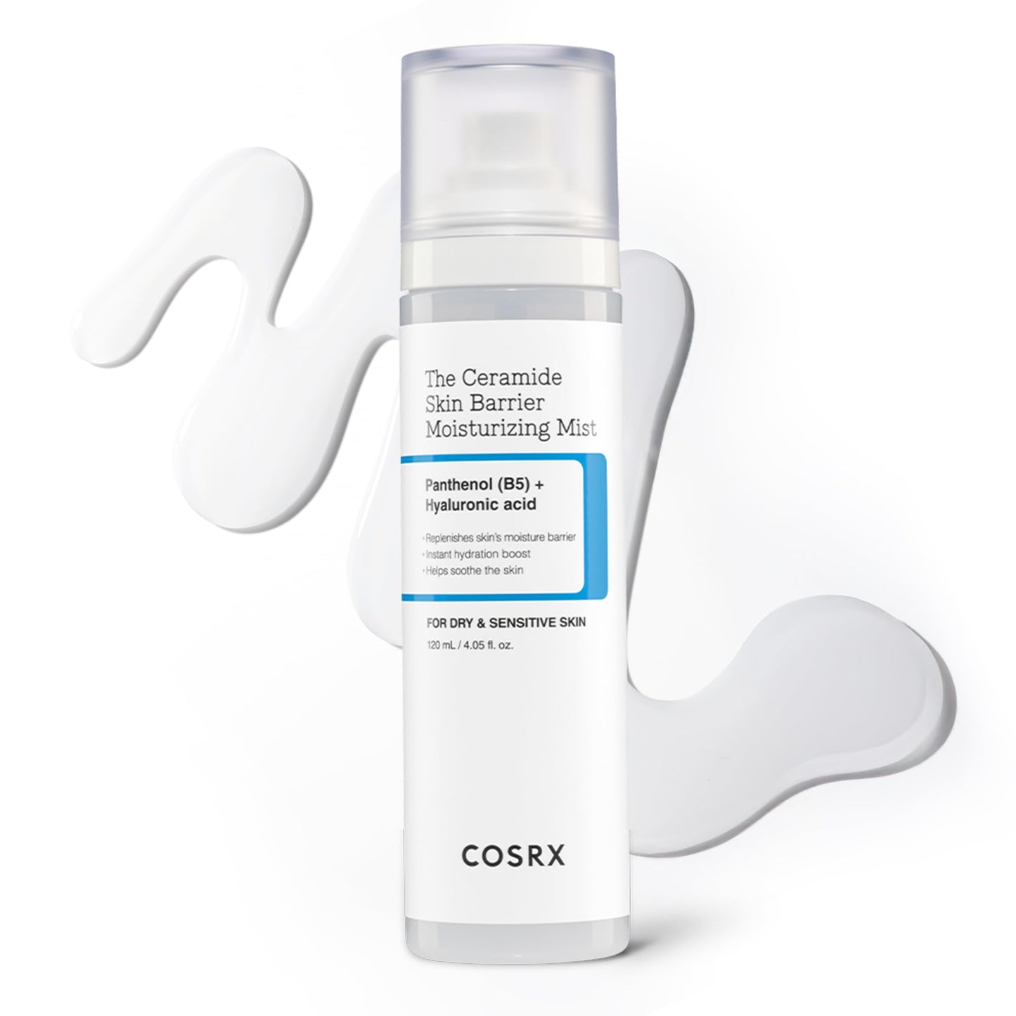 COSRX Barrier Cream Face Mist - Milky Toner with Ceramide & Hyaluronic Acid, Hydrating and Soothing Facial Spray for All Skin Types, 4.06 fl.oz, Korean Skin Care