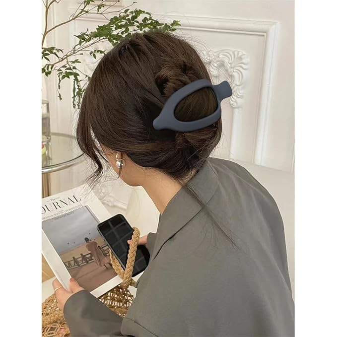 Hair Clips for Women 3Pcs Matte Claw Clips Large for Thick Hair Flat Hair Clips Alligator Hair Clips