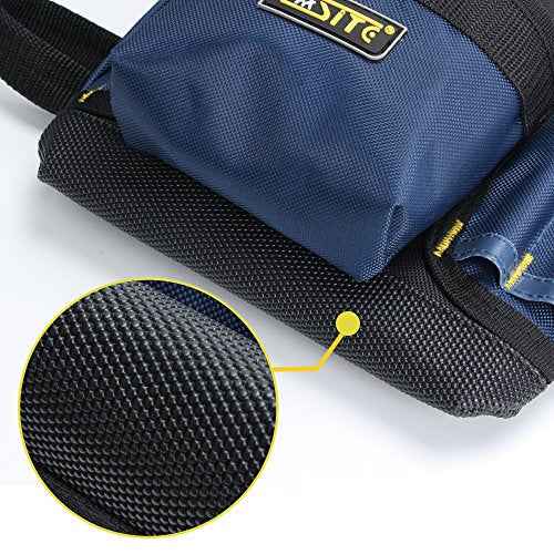 FASITE PTN012A 32-Pocket 2 Pouch Utility Multifunction Tool Belt Bag, Blue