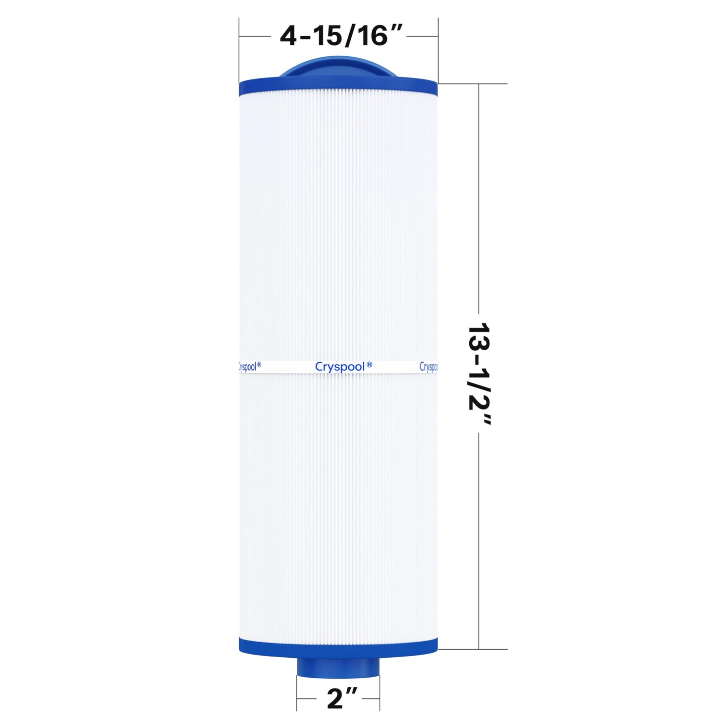 Cryspool® 04077 Compatible with Cal Spa Filters, 4CH-949, PWW50L, FC-0172, Rising Dragon, Dynasty Spas, 50 Sq. Ft Hot Tub Replacement Filter Cartridge, 2 Pack