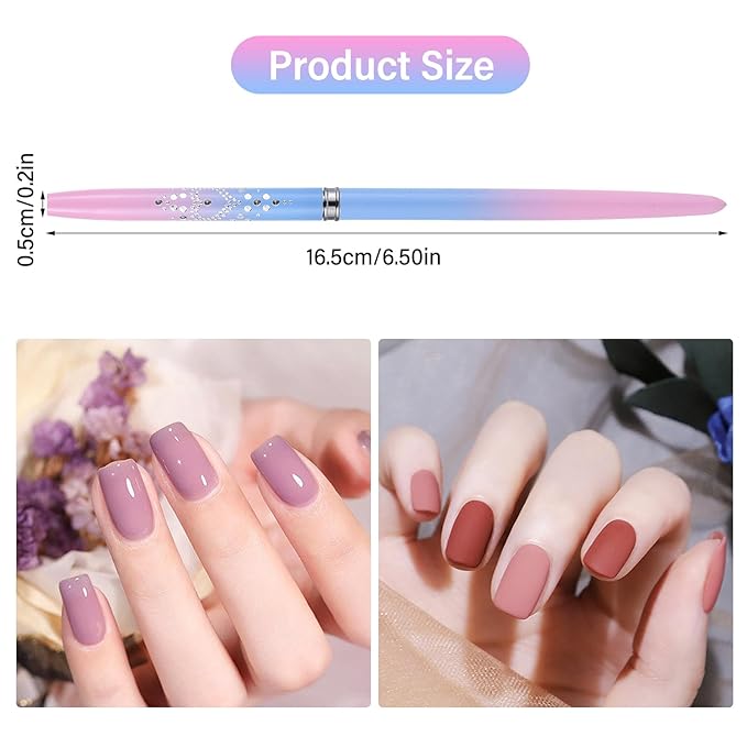 for OPI Nail Polish Remover, 3PCS Nail Clean UP Brushes for Cleaning Polish Mistakes on the Cuticles, Acetone Resistant Nail Brush for Nail Art and Designs
