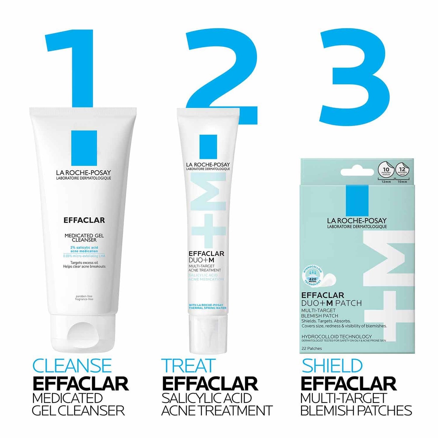 La Roche-Posay Effaclar Salicylic Acid Acne Treatment For Face, Mattifying Acne Gel Cream Spot Treatment for Blackheads, Whiteheads & Pores, Prevents New Pimples, Non-Greasy, Sensitive Skin Safe