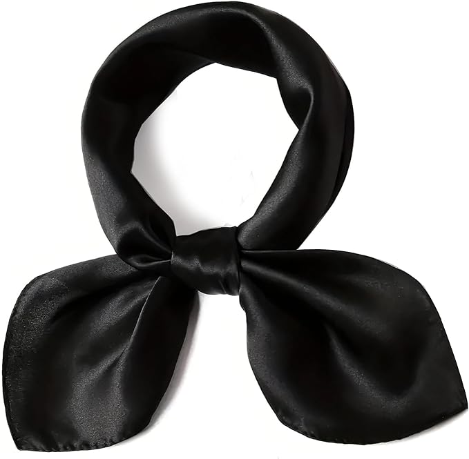 vimate 35" Square Silk Like Head Scarf - Women's Fashion Satin Scarf Bandana for Hair Wrapping at Night.