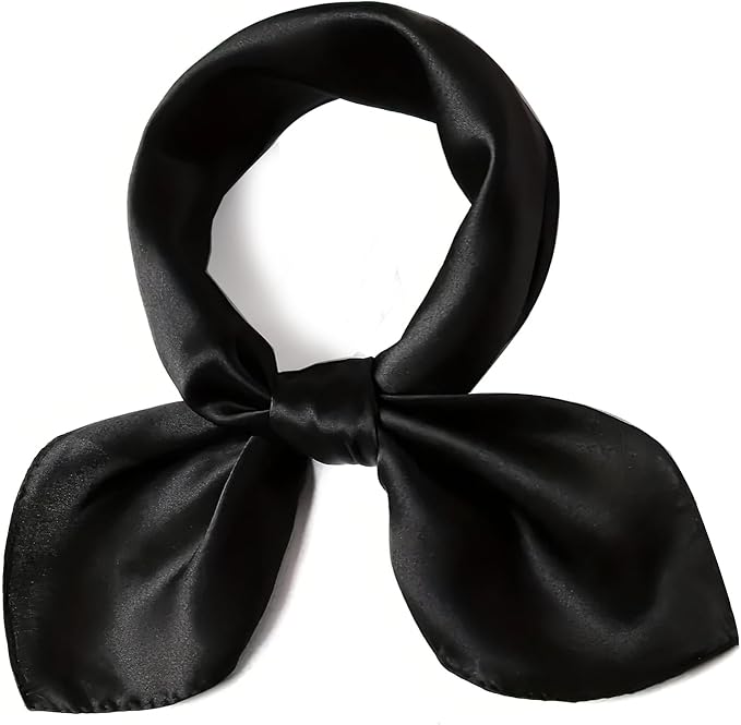 vimate 35" Square Silk Like Head Scarf - Women's Fashion Satin Scarf Bandana for Hair Wrapping at Night.