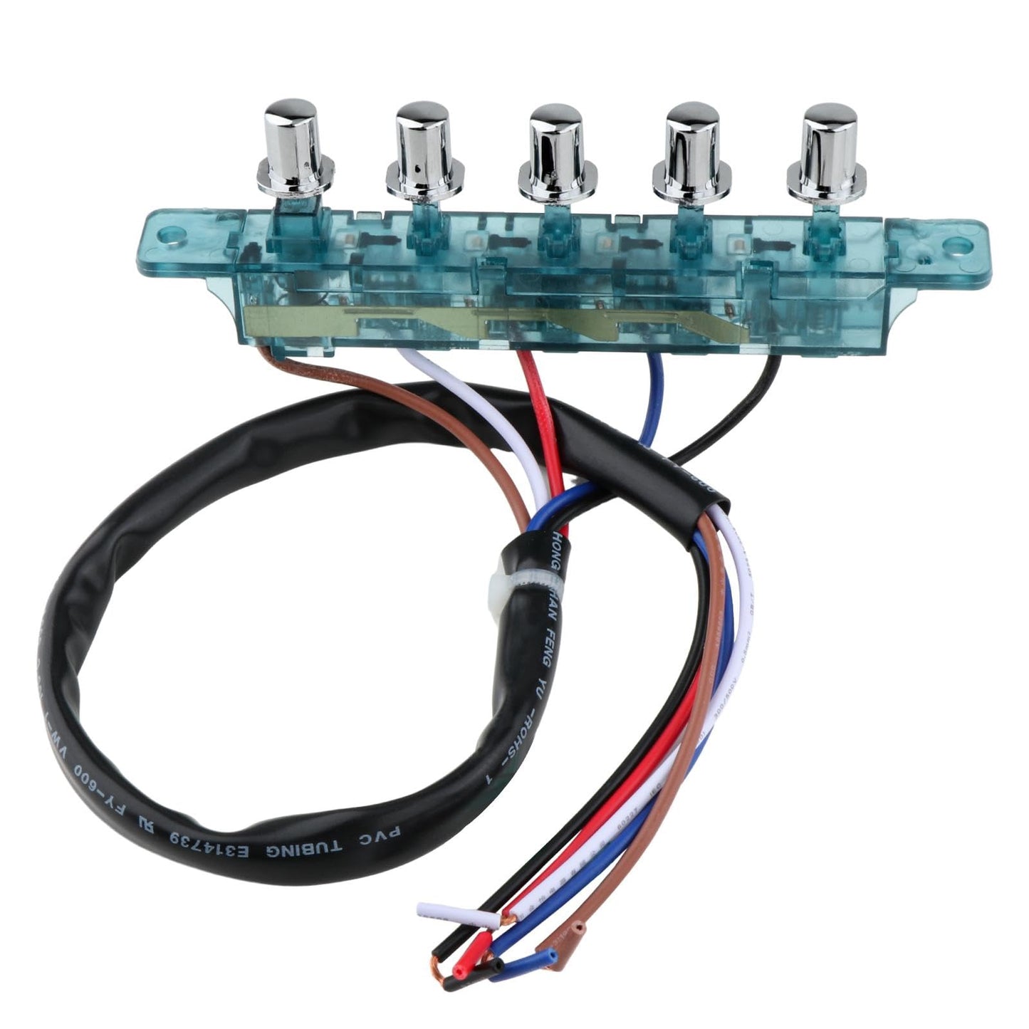 Range Hood Switch,Range Hood Pushbutton Switch,5 Button for Parts,Key Board Switch for Kitchen appliances
