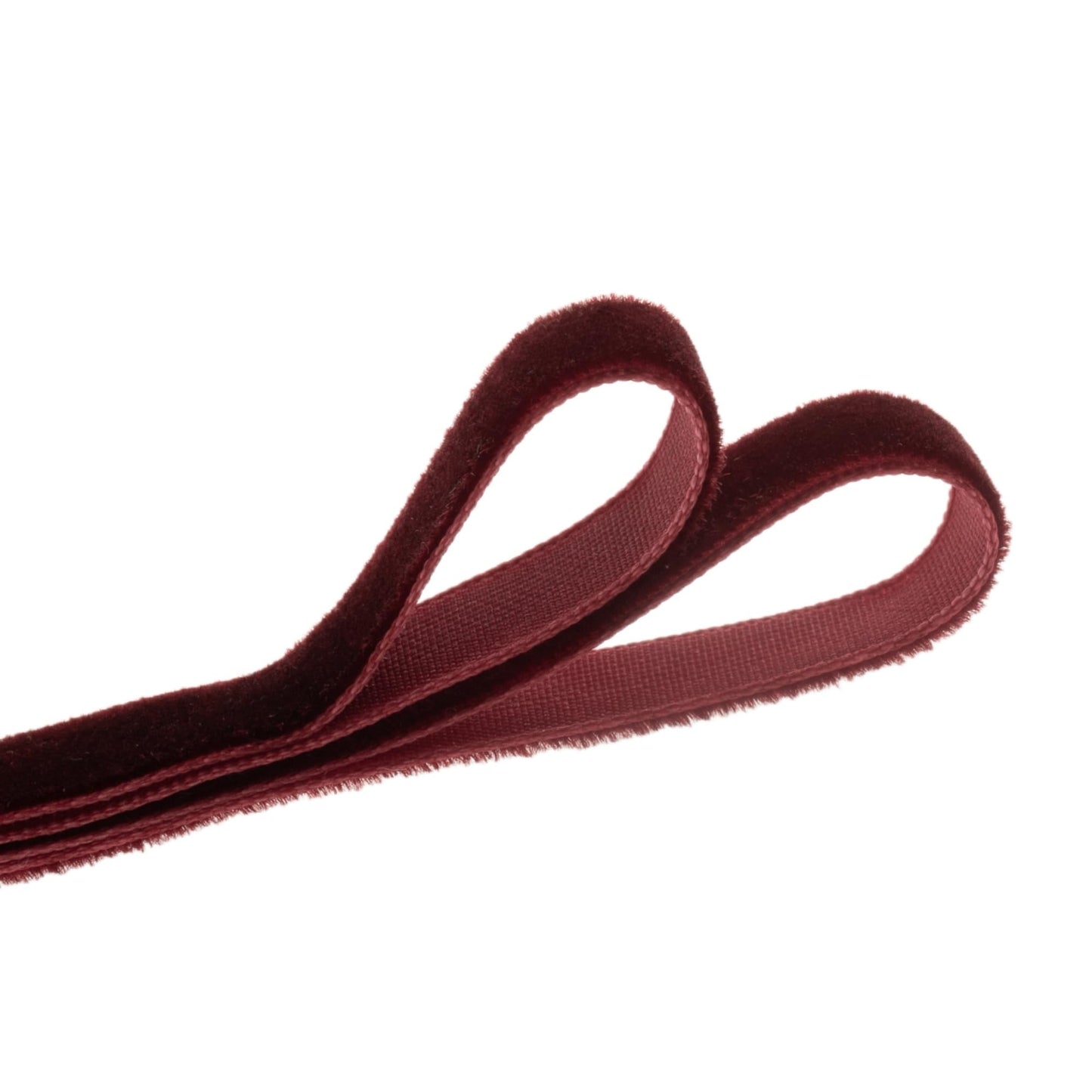 QIANF Vintage Burgundy Velvet Ribbon, 5/8 Inch X 25Yd