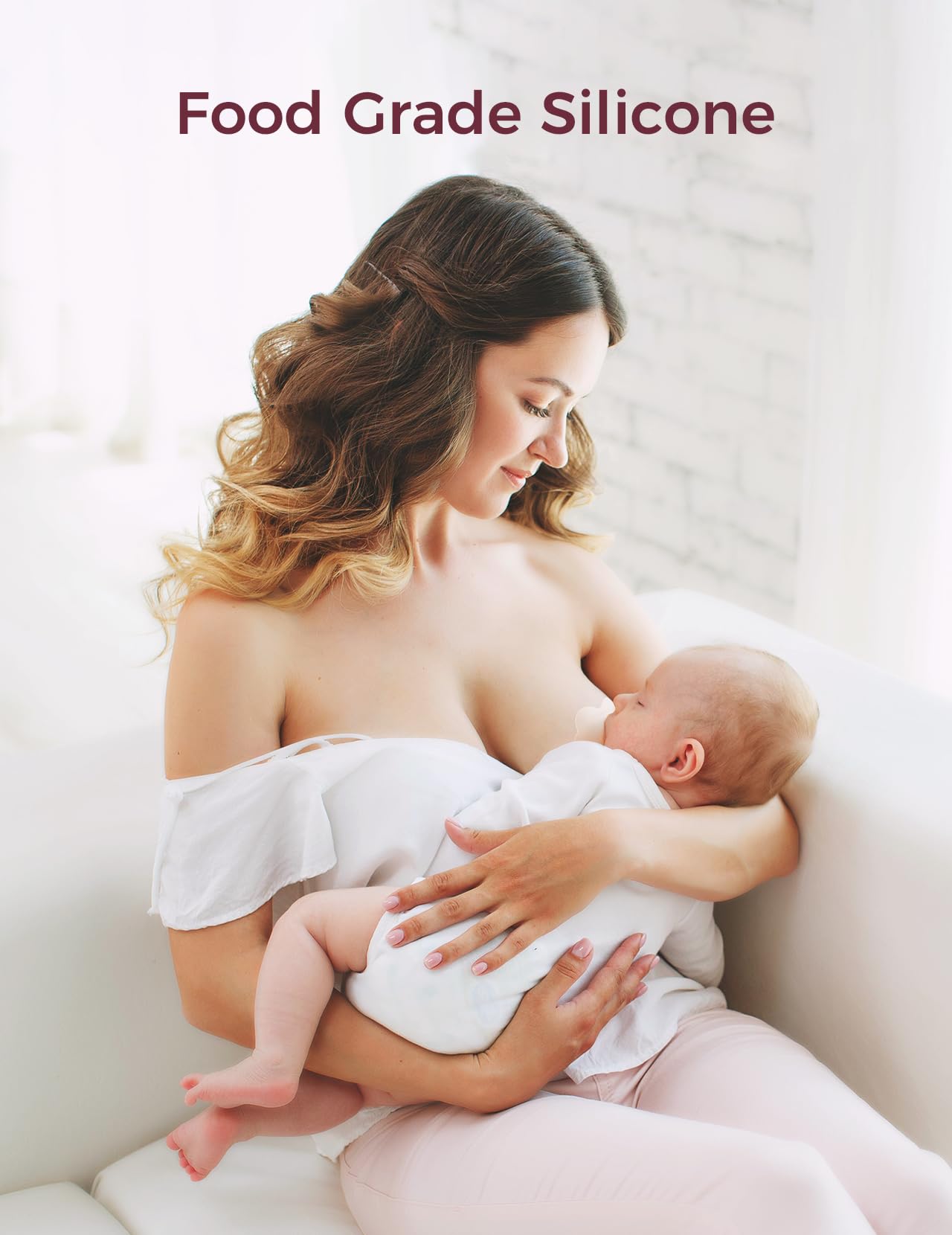 Momcozy Nipple Shield, Floral Contact Nipple Shield for Breastfeeding Moms with Flat or Inverted Nipples, Made Without BPA/BPS (2 Pairs, 17mm)