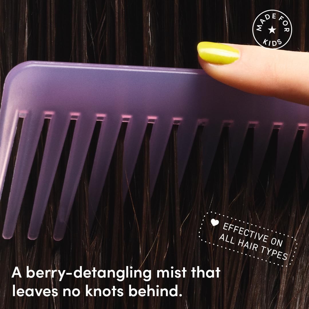 Evereden Kids Detangler Spray: 4-in-1 Leave-In Hair Spray | Detangle, Moisturize & Fight Frizz | Easily Tackle Even the Toughest Knots | Clean & Vegan All types of Hair Product for Kids