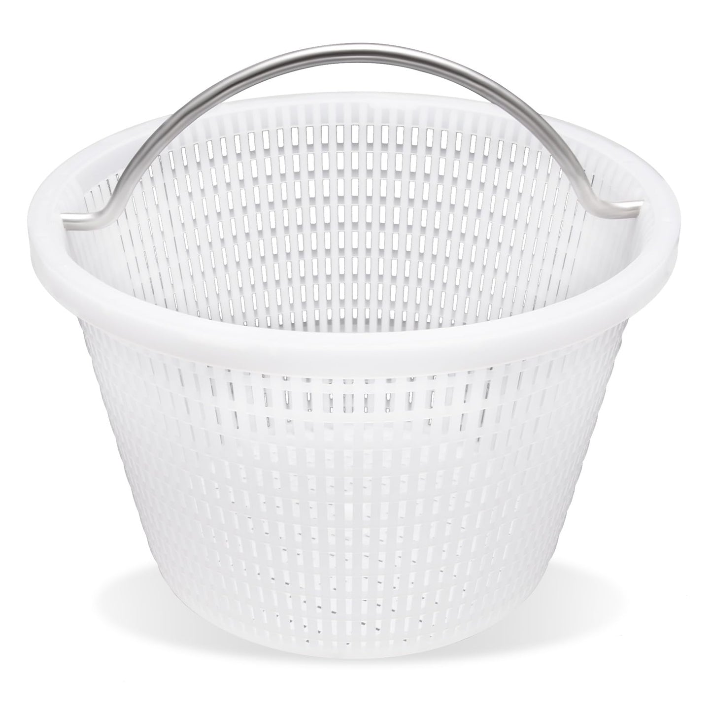 Verplexter Handle Basket Replacement Bermuda Gunite Pentair 516112,Compatible with Waterway Skimmer Basket 542-3240/542-3240B for Renegade Skimmers Pool Basket, Stainless Steel Handle