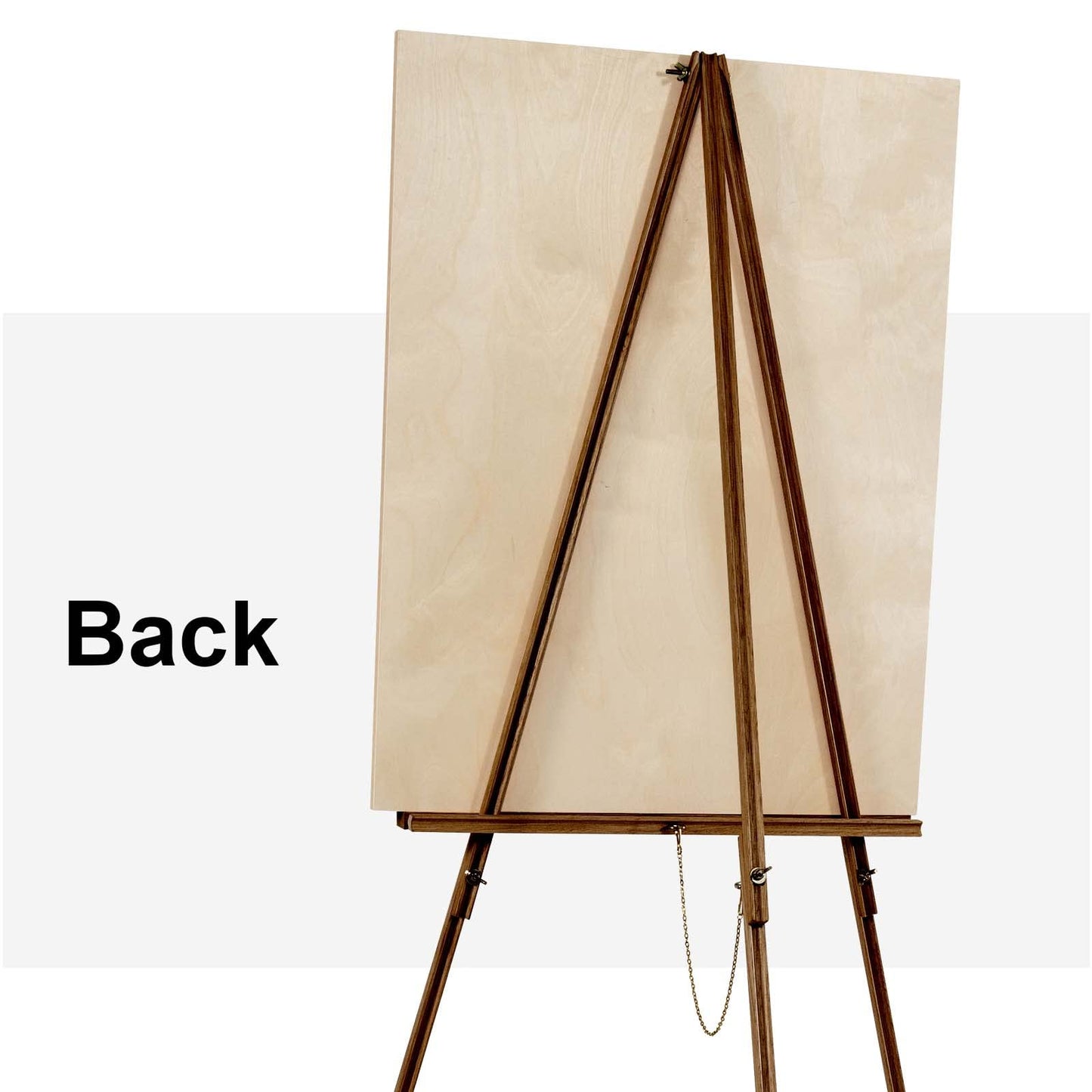 Falling in Art 65" A-Frame Tripod Easel Stand, Wooden Display Easel with Adjustable Canvas Holder, Floor Easel for Wedding Signs, Posters, Paintings, Artwork(Brown)