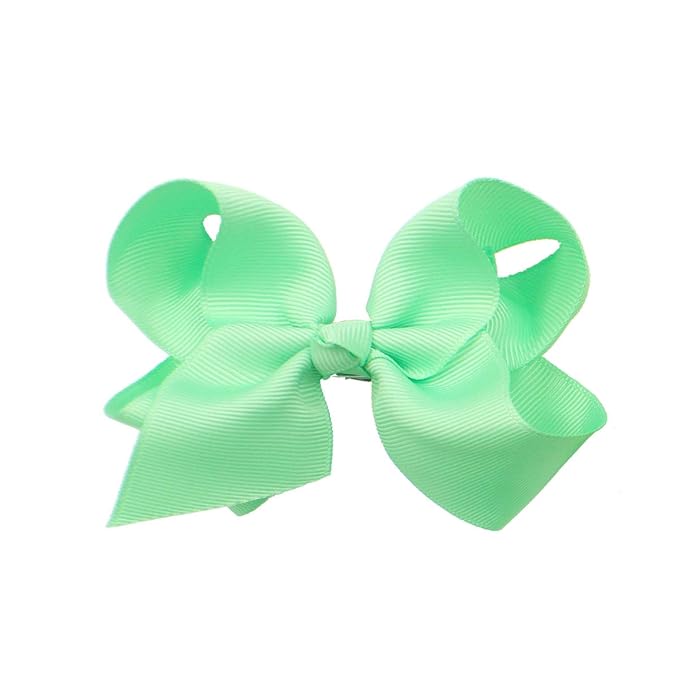 JOYOYO 40Pcs 4.5" Hair Bows Alligator Clips Grosgrain Ribbon Big Bows Clips For Girls Toddlers Kids Children