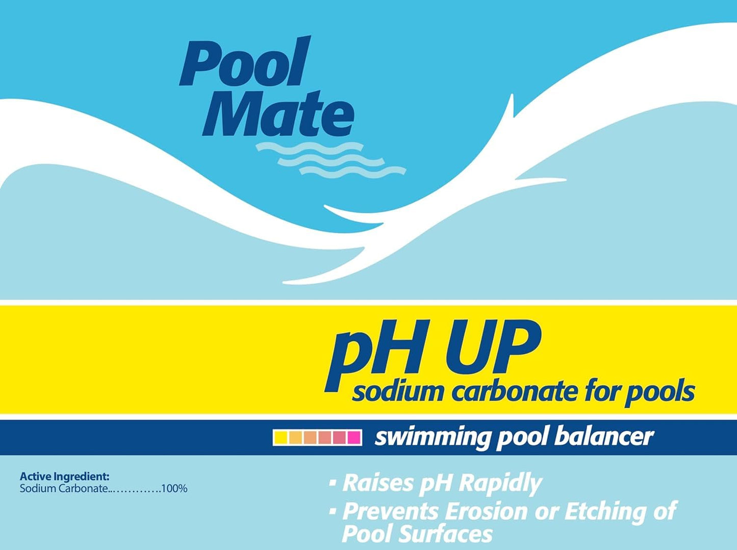 Pool Mate 25-Pounds Premium pH Up for Pools, 100% Sodium Carbonate