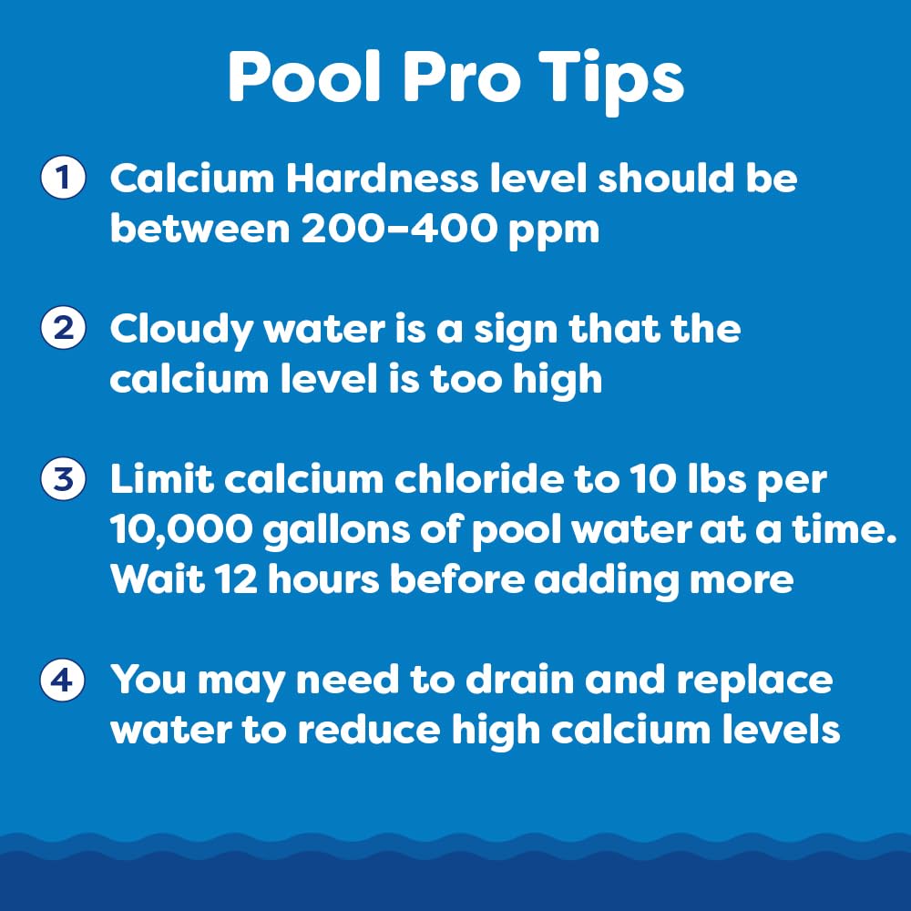 In The Swim Calcium Hardness Increaser for Swimming Pools - Fast-Acting, Scale Prevention - 94% Calcium Chloride - 45 Pounds