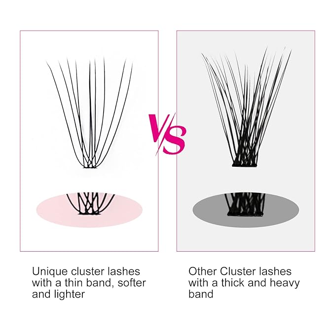 FADLASH Lash Clusters Extensions Individual Lashes Natural Soft 120pcs 10D C Cur Natural Long Black Faux Mink Volume Lash Extensions Reusable Artificial Eyelashes (10D-0.07-C, 8-15mm)