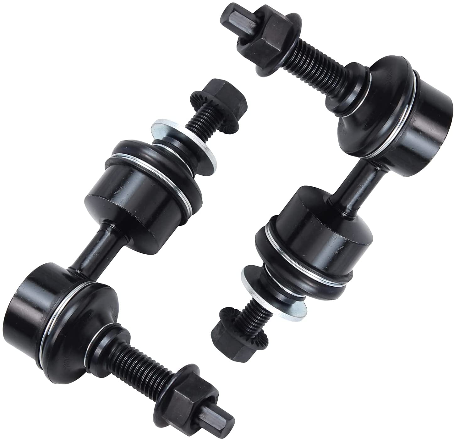 Detroit Axle - Rear 4pc Shock Absorbers Sway Bars for 2012-2018 Ford Focus, 2 Shock Absorbers 2 Stabilizer Sway Bar End Links 2013 2014 2015 2016 2017 Replacement