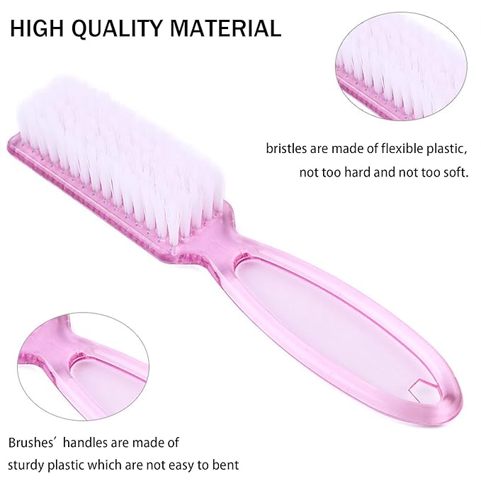 6 PCS Handle Grip Nail Brush,Hand Fingernail Cleaner Brush Manicure Tools Scrub Cleaning Brushes for Toes and Nails Cleaner (Multicolor)