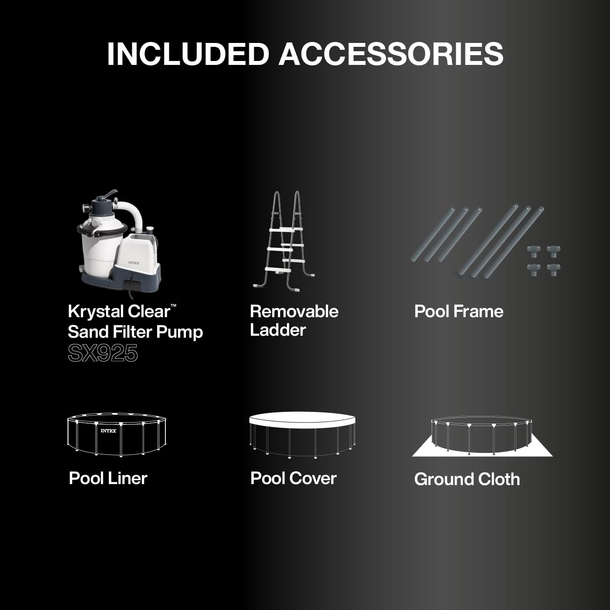 INTEX 26309MZ 14ft x 42in Ultra XTR Frame Deluxe Above Ground Swimming Pool Set with 925 GPH Sand Filter Pump, Removable Ladder, Ground Cloth, Pool Cover, SuperTough, Puncture and Rust Resistant