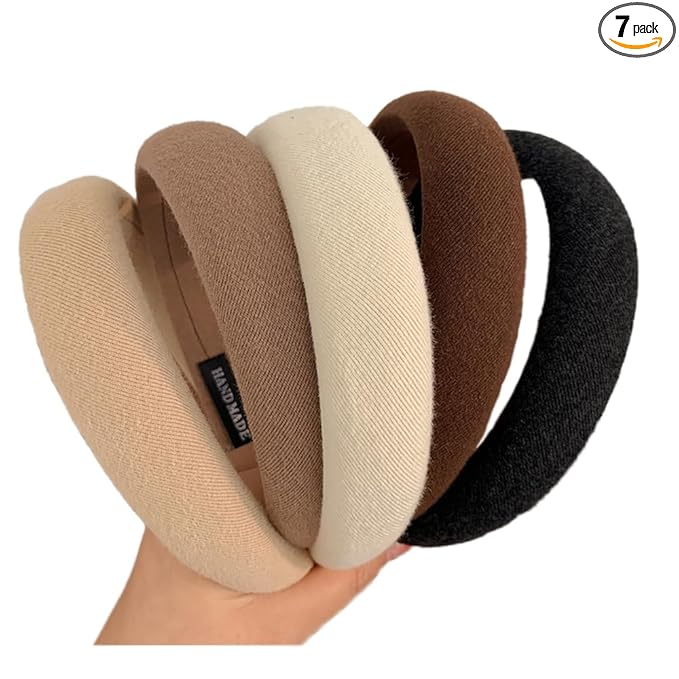 5pcs Wide Headbands for Women Non Slip - 1.2 Inch Thick Headbands for Women’s Hair