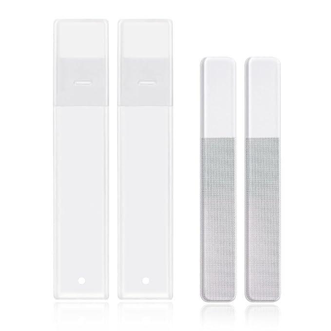 Glass Nail File, 2PCS Upgrade Nano Nail Shiner & Nail Buffers Polisher Crystal Acrylic Nail Care Manicure Tools for Home Salon or Travel Use