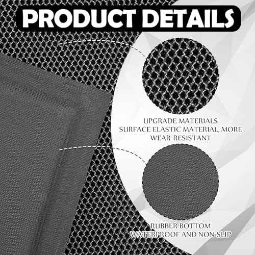 Nuanchu 10mm x 32 x 29in Extra Large and Thick Mat for Under Washer and Dryer, Waterproof Floor Pad, Laundry Machine Non-Slip Shockproof Pad for Floor Protection, Shock Absorbing, Noise Reducing