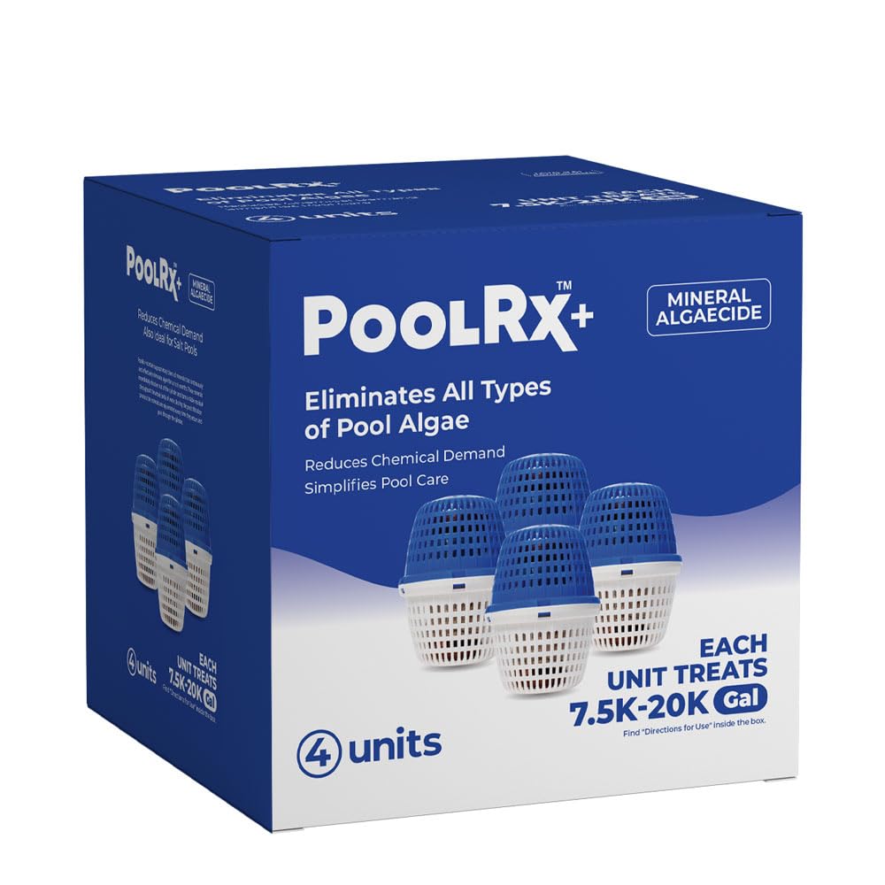 PoolRX+ Pool Unit 7.5k-20k gallons (4-Pack), Blue, (331003)