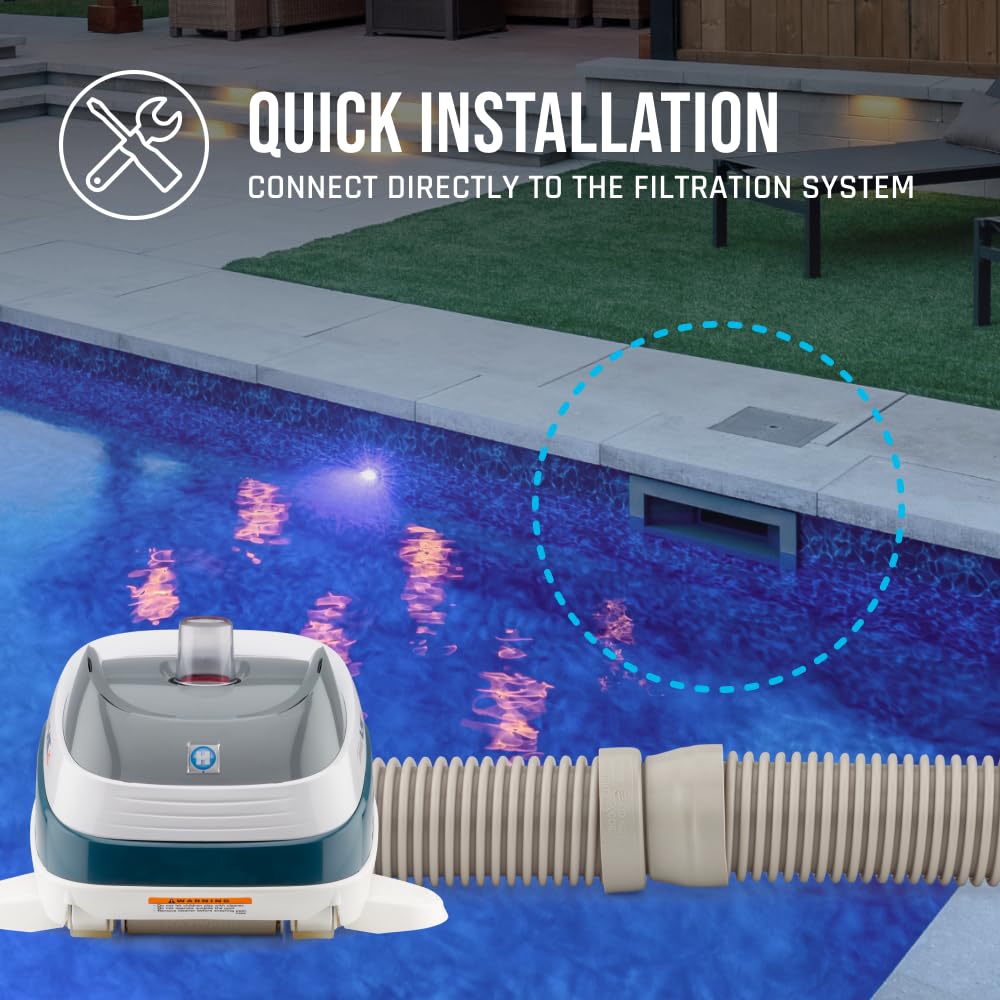 Hayward W32025ADC PoolVac XL Automatic Inground Pool Vacuum Cleaner, Suction Gunite Pool Cleaner up to 20 x 40 ft
