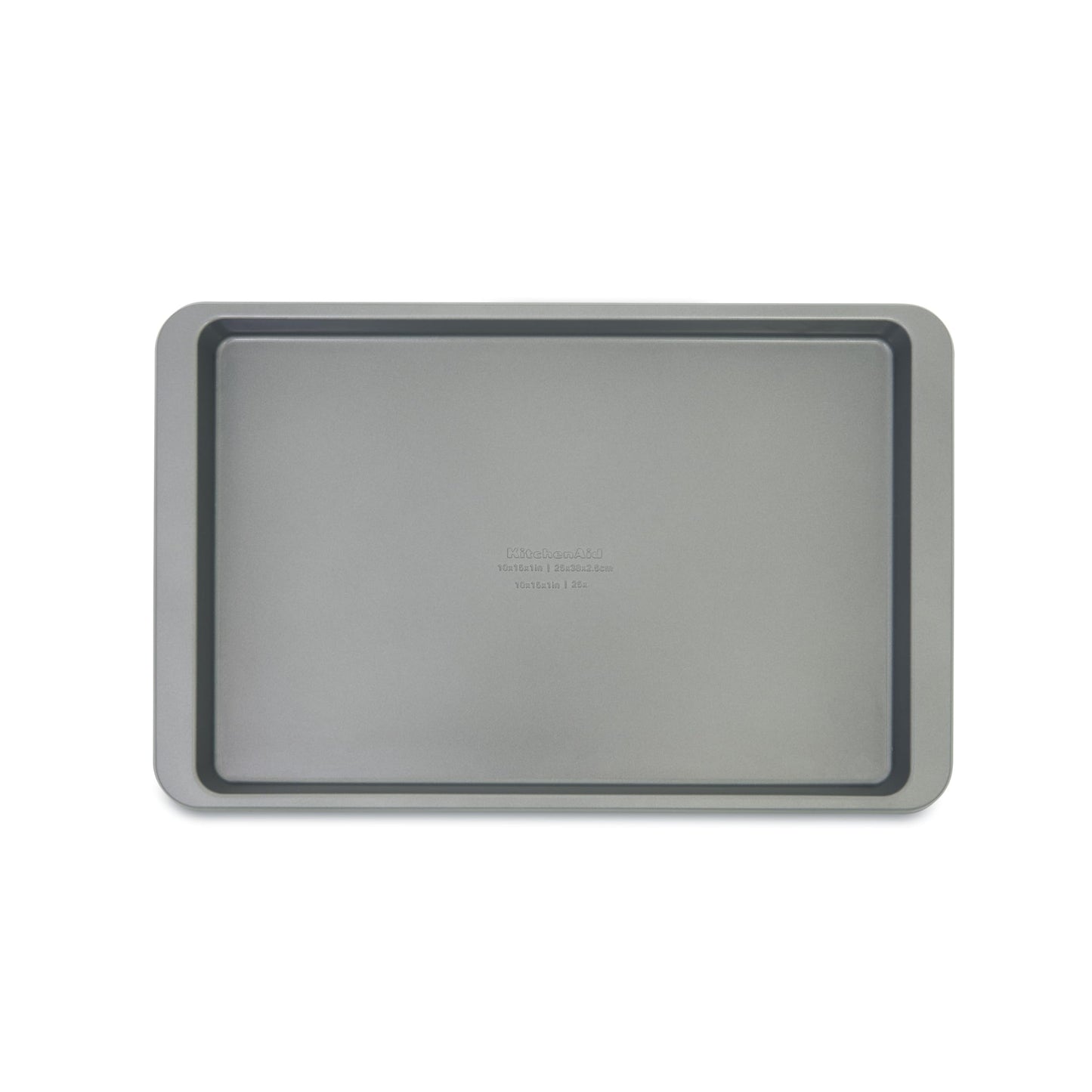 KitchenAid Premium Aluminized Steel Baking Sheet, Nonstick, 10x15 Inch, Contour Silver (Pack of 6)