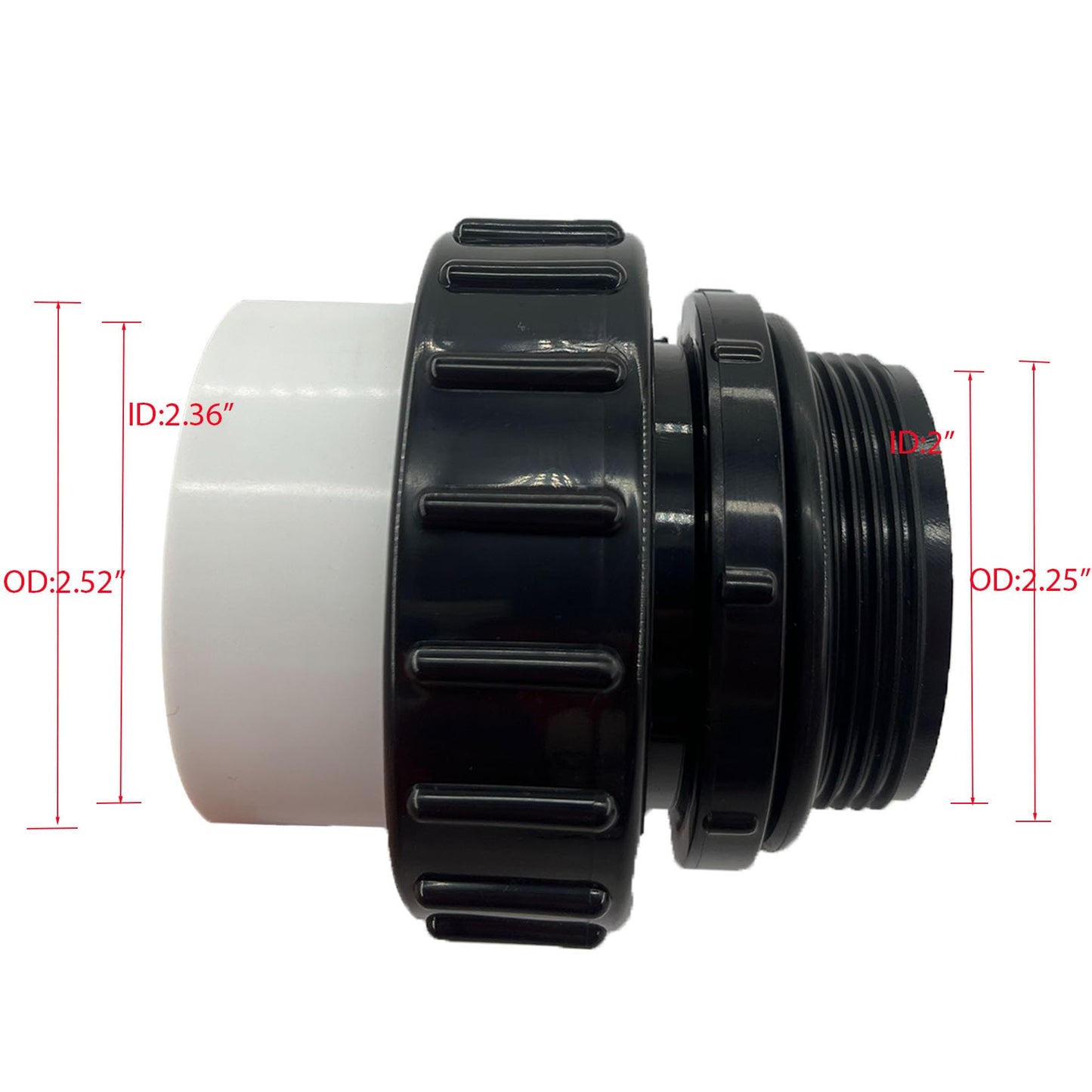 HJSIUTV 21063-200-000 2" MIP x 2" PVC Hi Temp Union Compatible with Pentair Whisperflo and Intelliflo Swimming Pool and Spa Pumps High Temperature Unions (2 pack)