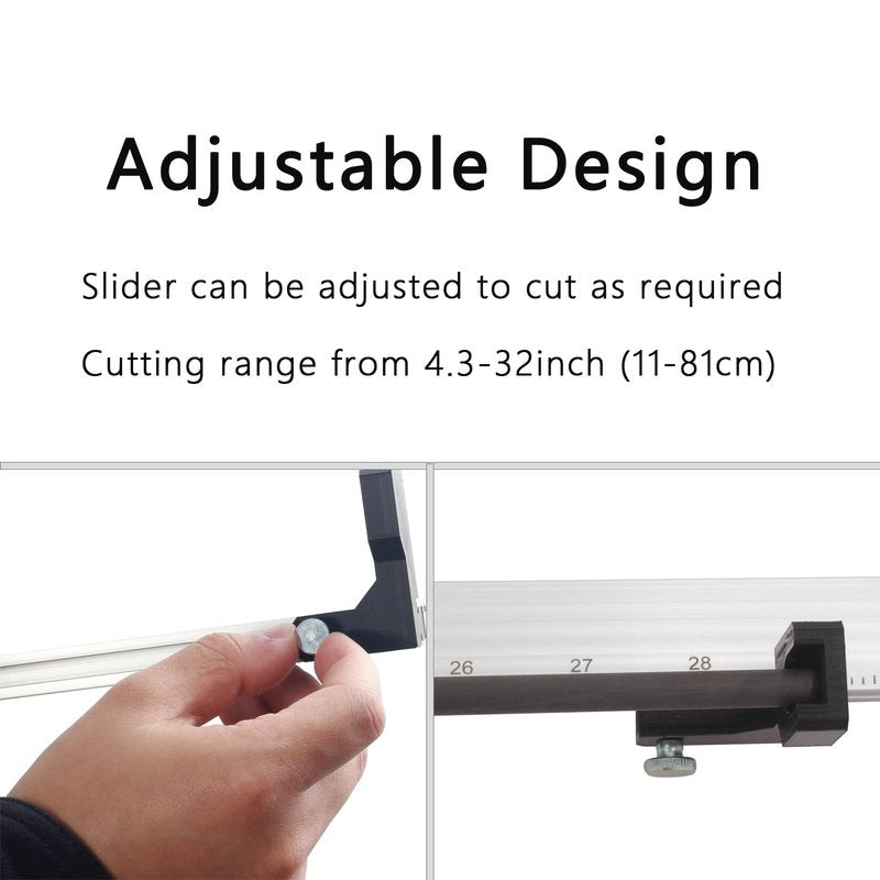 SOPOGER Archery Arrow Saw Electric Carbon Arrow Cutter Mini Reciprocating Saw Adjustable Arrow Square Cutting Building Tool for Pure Mixed Carbon & Fiberglass Arrow Shaft (Black)