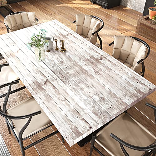 VEELIKE Aged Brown Shiplap Peel and Stick Wallpaper Farmhouse Wood Contact Paper for Walls Cabinets 17.7''x118'' Wood Wallpaper Removable Self Adhesive Bulletin Board Paper Roll for Classroom Bathroom