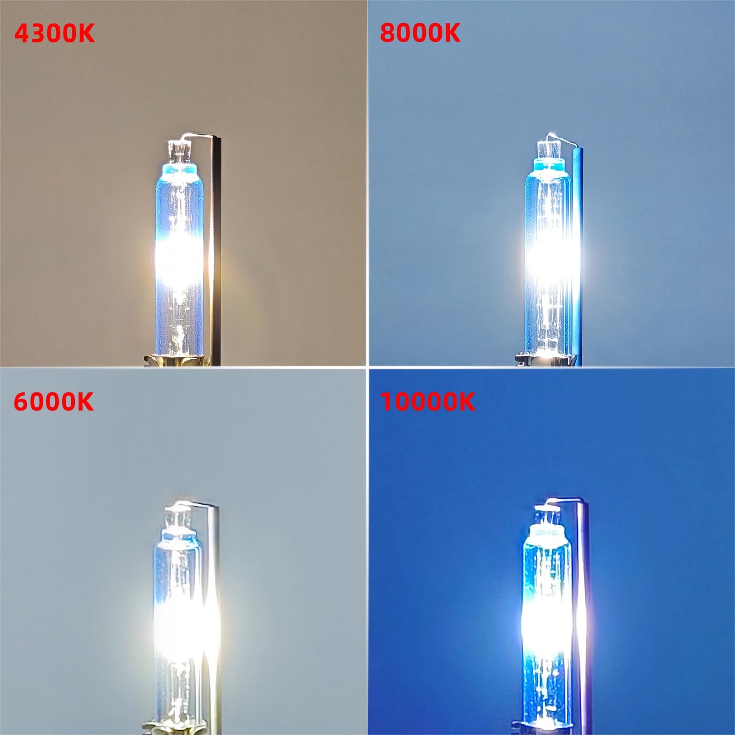 Sinoparcel D1S Xenon HID Headlights Bulb - 8000K 35W High Low Beam 66144 66140 85140 85415 Replacement Bulb - Pack of 2
