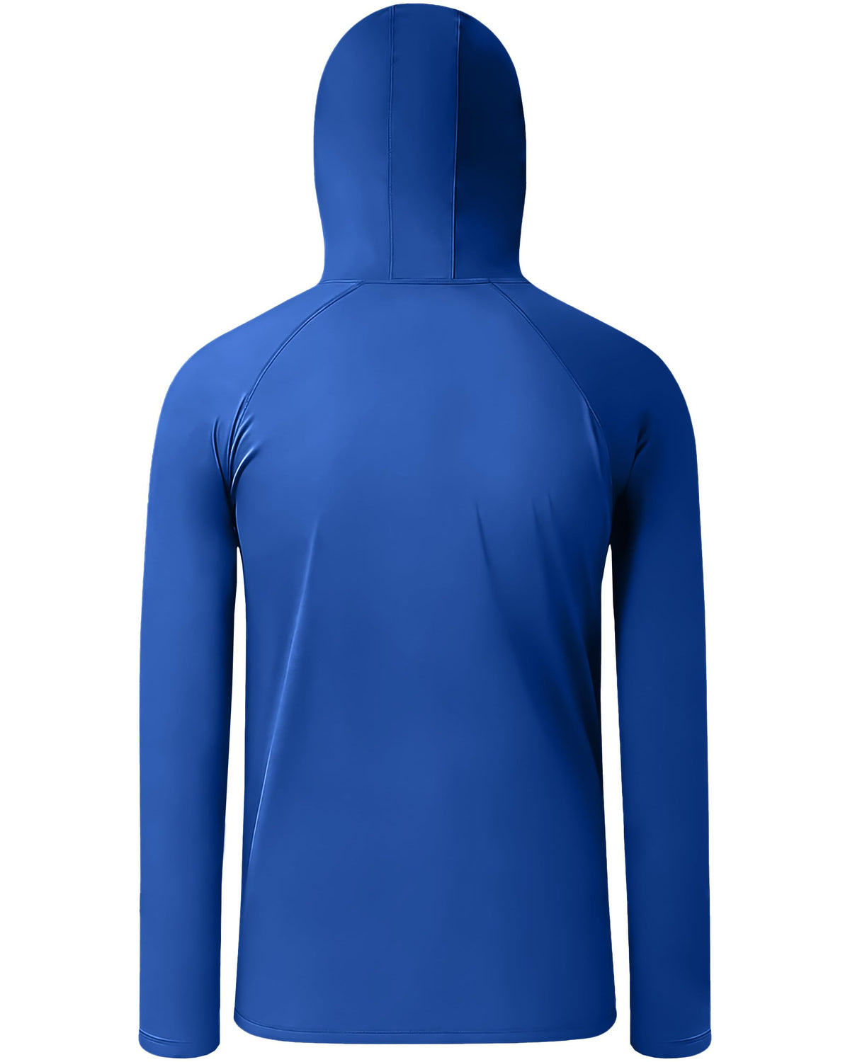 DRONIRING Boys Hooded Fishing Shirt with Mask, Kids UPF 50+ Long Sleeve Rash Guard Hoodie, Sun Protection Beach Swim Shirts Blue