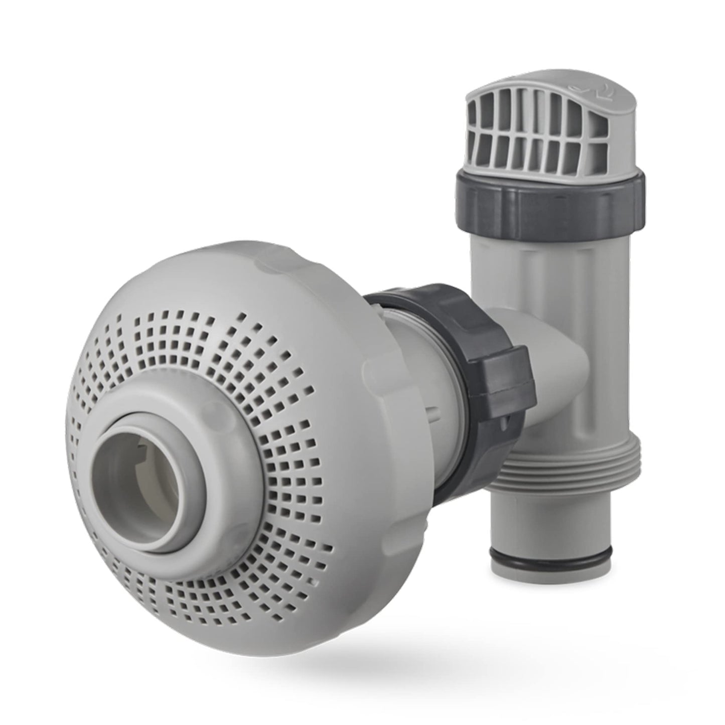 Intex 26005E Above Ground Swimming Pool Inlet Air Water Jet Part Kit with Plunger Valve, Strainer Connector, Jet Nozzle, Strainer Grid & More