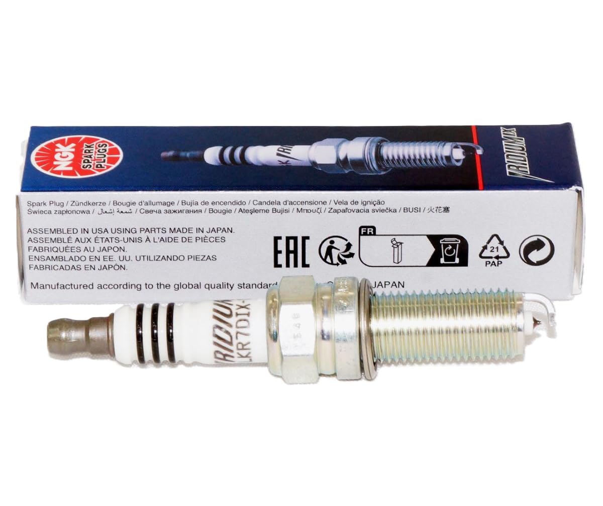 NGK LKR7DIX-11S Iridium IX Spark Plug (93175 Iridium Ix), 4 Pack