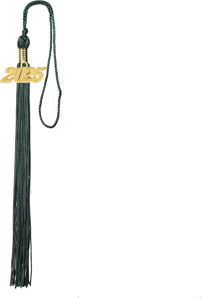 Unisex Adult Matte Graduation Cap with Tassel Year Charm