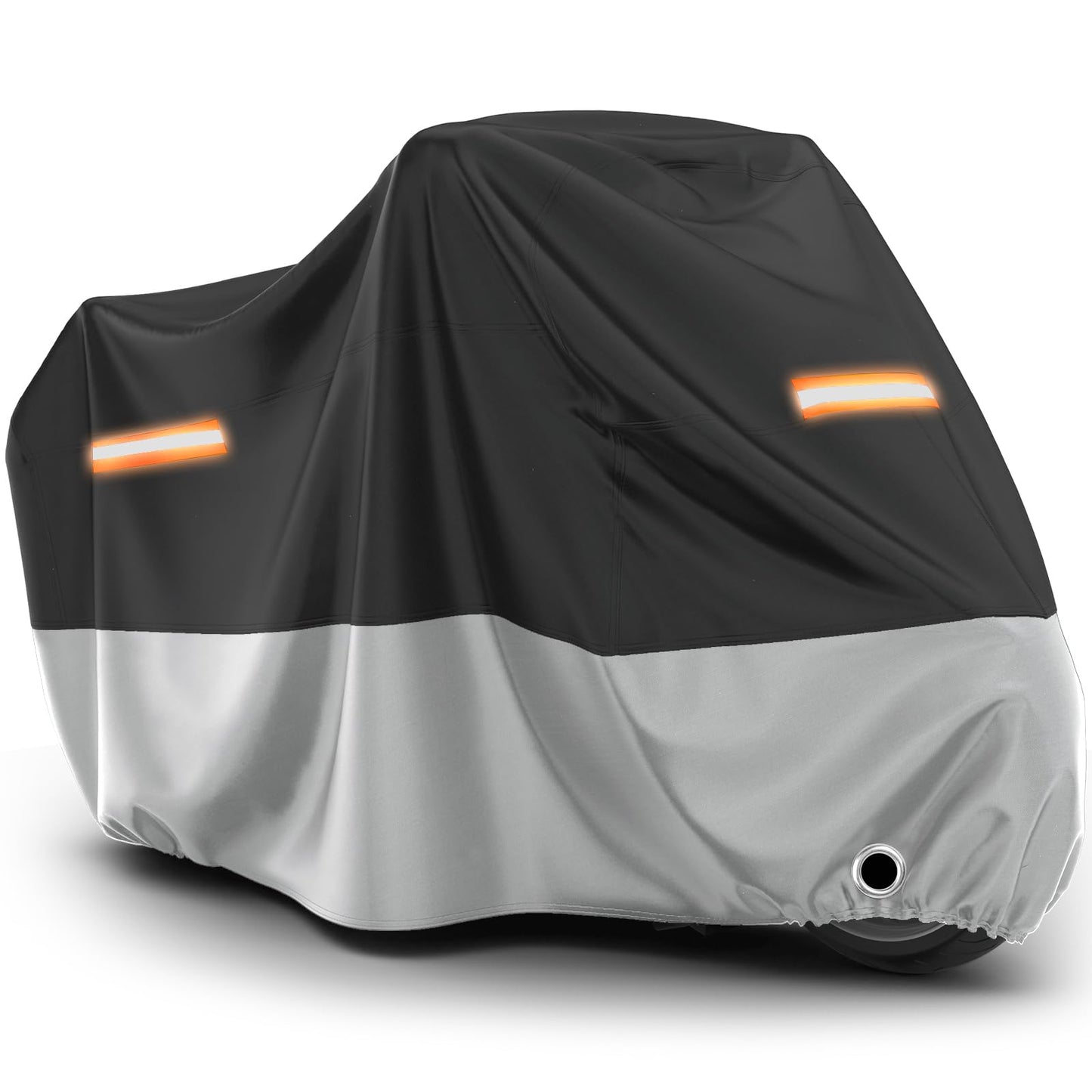 Favoto Motorcycle Cover Waterproof Outdoor - All Season Sun Protection Oxford with Lock-Holes Rain Snow Windproof Dustproof Universal Fit Motorbikes Vehicle Moped Cover, 104" x 41" x 50"
