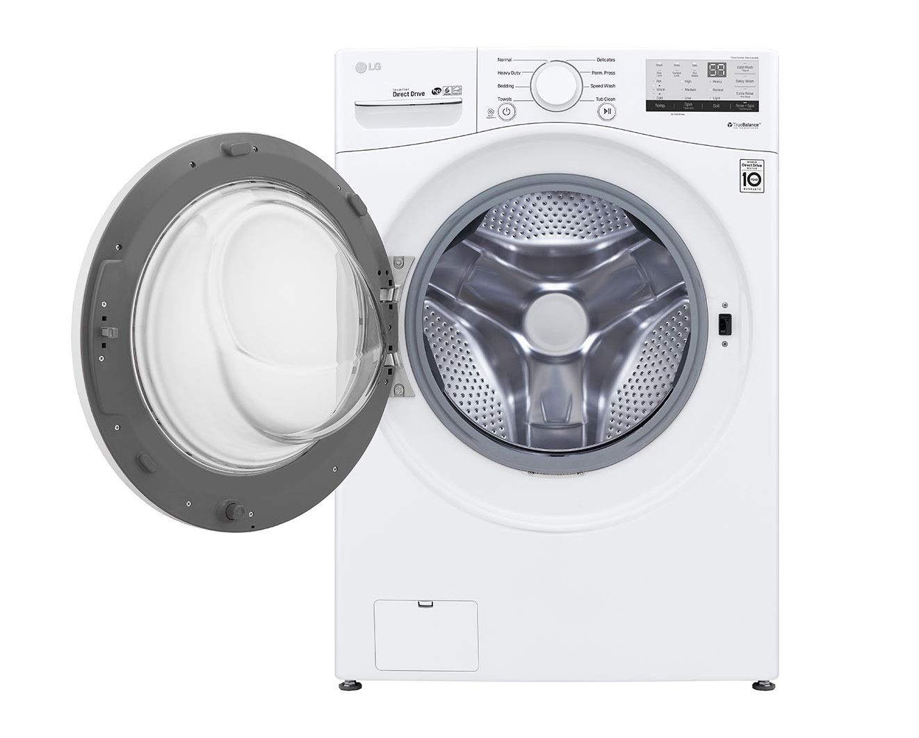 LG WM3400CW 4.5 cu ft Front-Load Washer – High-Efficiency, LoDecibel™ Quiet Operation, 6Motion™ Technology, White
