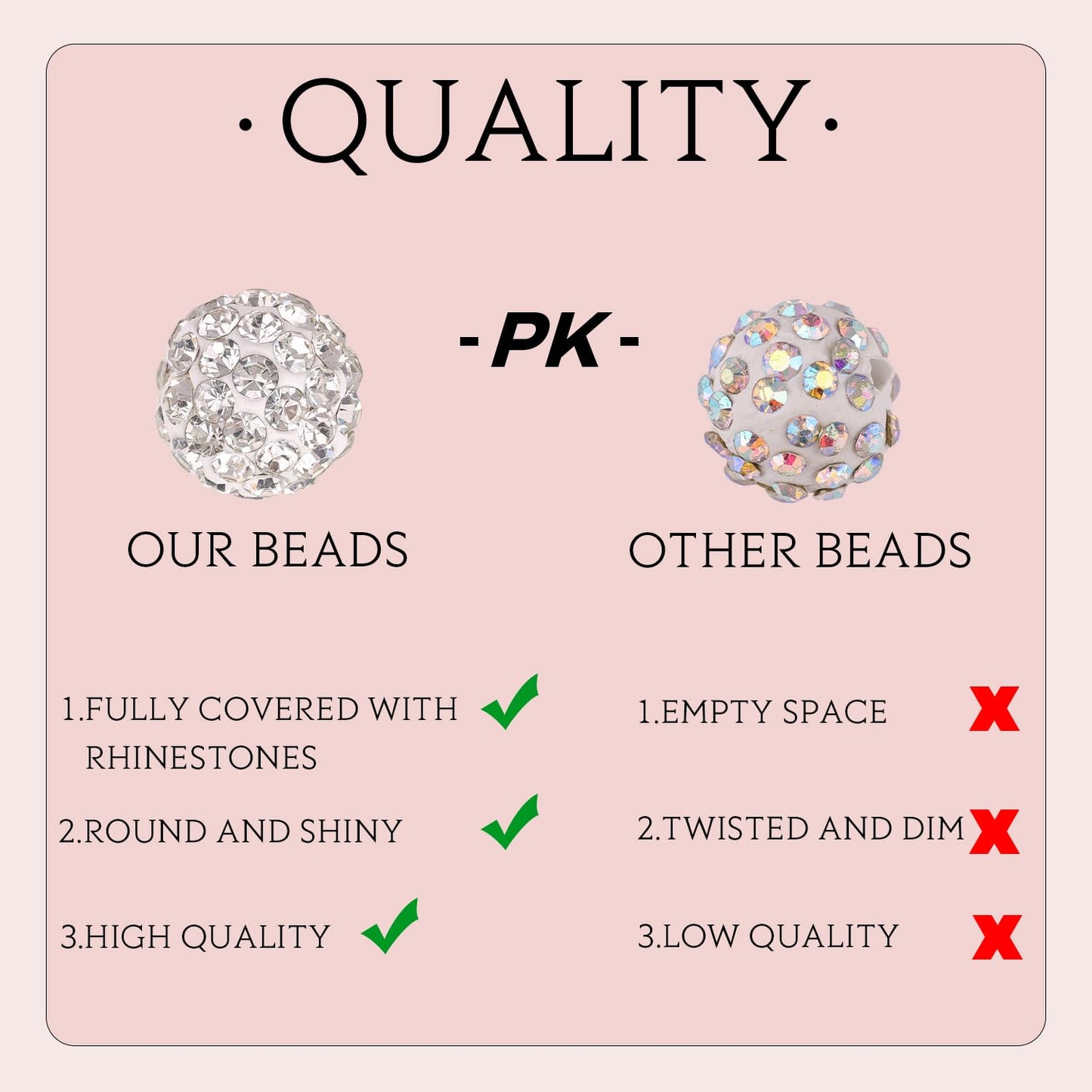 200pcs 10mm Emerald Rhinestone Beads for Jewelry Making, Shiny Round Shamballa Disco Ball Beads Bulk, Sparkle Crystal Clay Christmas for Bracelet Baseball Necklace Earring Crafting and DIY