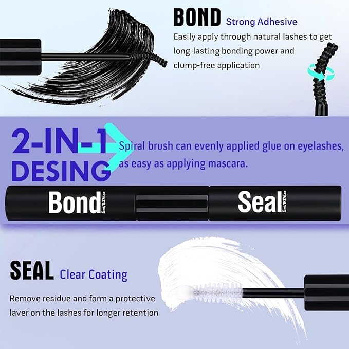Pre-made Cat Eye Lash Extension Kit Lash Clusters Kit 9-16mm Wispy Cluster Eyelash Extension Kit 80D+100D Individual Eyelashes with Lash Bond and Seal, Lash Tweezers by Geeneiya