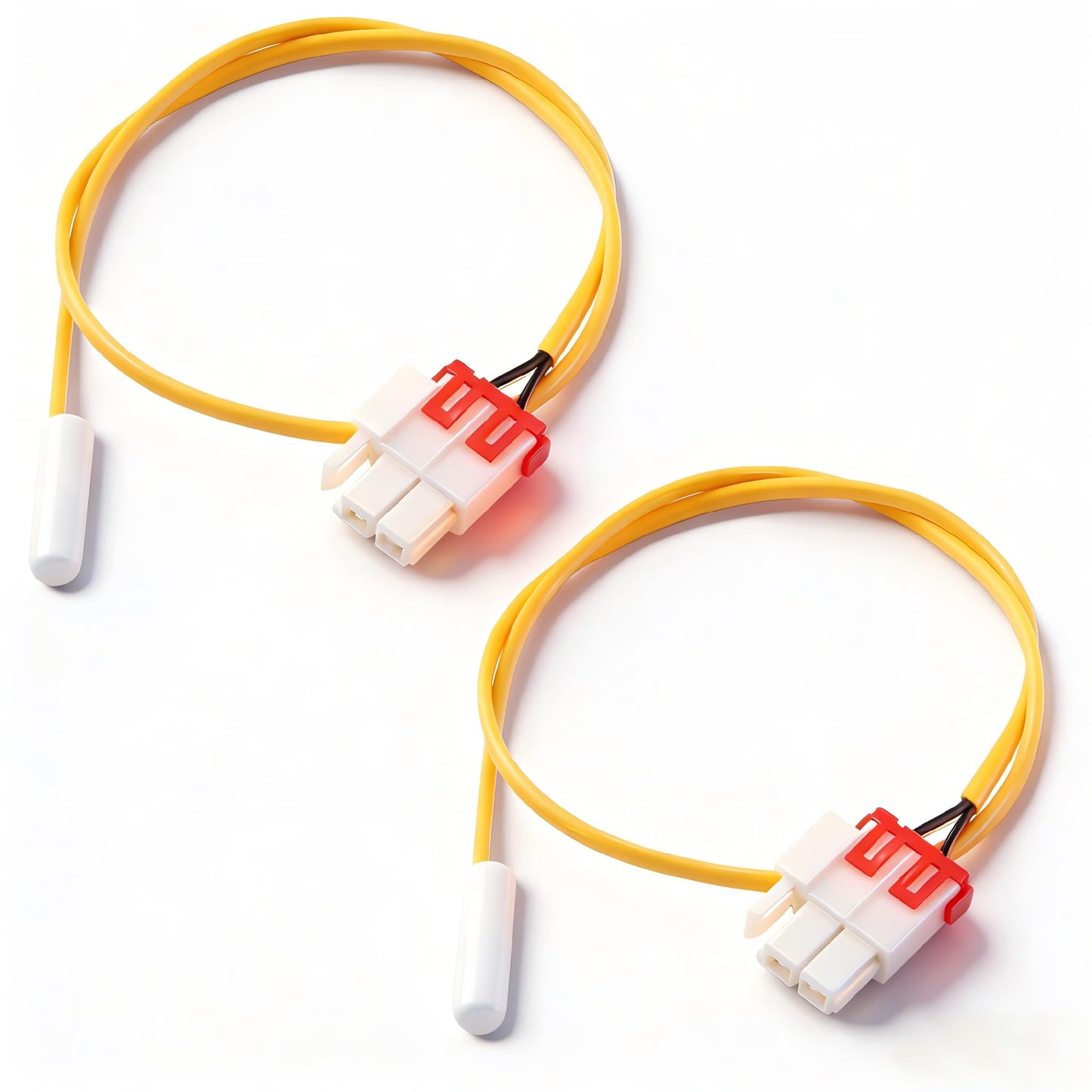 2 Pack DA32-10104N Refrigerator Temperature Sensor, Fit for Samsung Defrost Thermistor, Fix 5E/SE Error Code, Replace DA32-10104V AP4979323, Fit for Samsung French Door Side by Side Family Hub Fridges