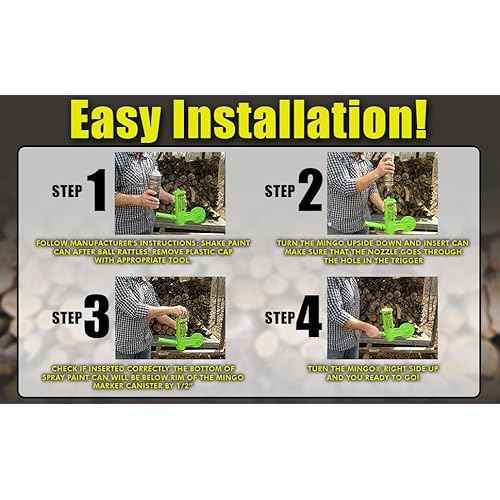 THE MINGO Marker Firewood Measuring Tool - Chainsaw Firewood Marking Tool With 18 Inch Marking Wheel - Log Paint Marker -Firewood Measuring Tool - Logging Tools (Mingo Marker With 18" Wheel)