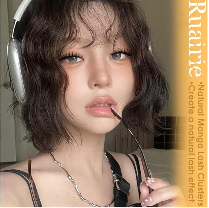 Manga Lash Clusters Fairy Natural Cluster Eyelash Extensions Wispy Lash Extensions Anime Eyelash Clusters 180PCS Individual Lash Extensions C Curly DIY Lashes Clusters by Ruairie