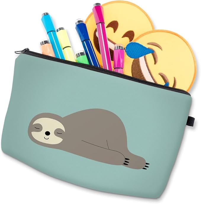 Deanfun Makeup Case Small, Cosmetic Zipper Bag Waterproof for Purse Mini, Women Cute Traveling Accessories Pouch for Ladies Thanksgiving Christmas Gifts(Marine Animal D2-51806)
