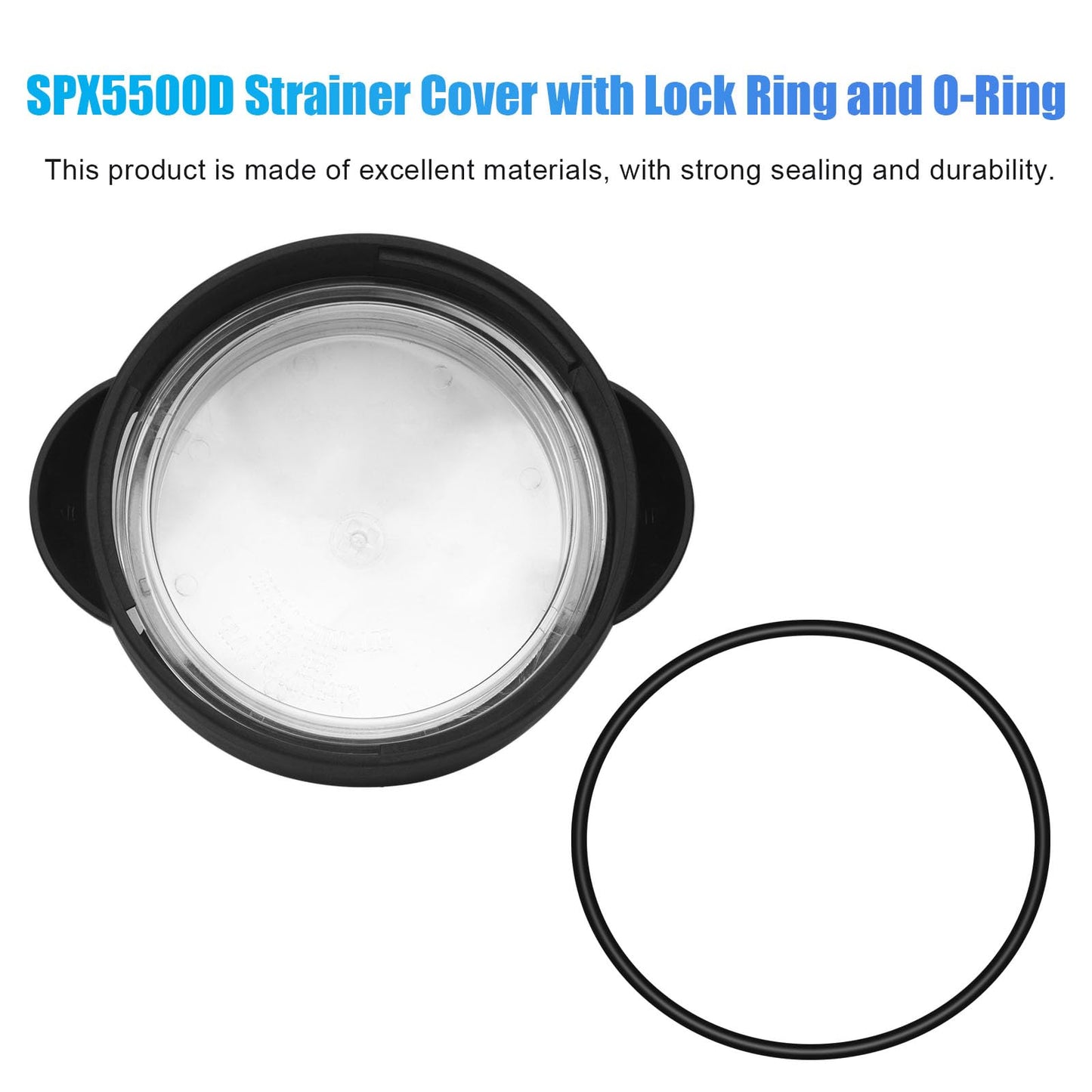 URYKEC SPX5500D Strainer Cover, SPX5500D Pump Lid Replacement with O-Ring, for Hayward Power Flo Matrix SP1590 Pump Series, Black
