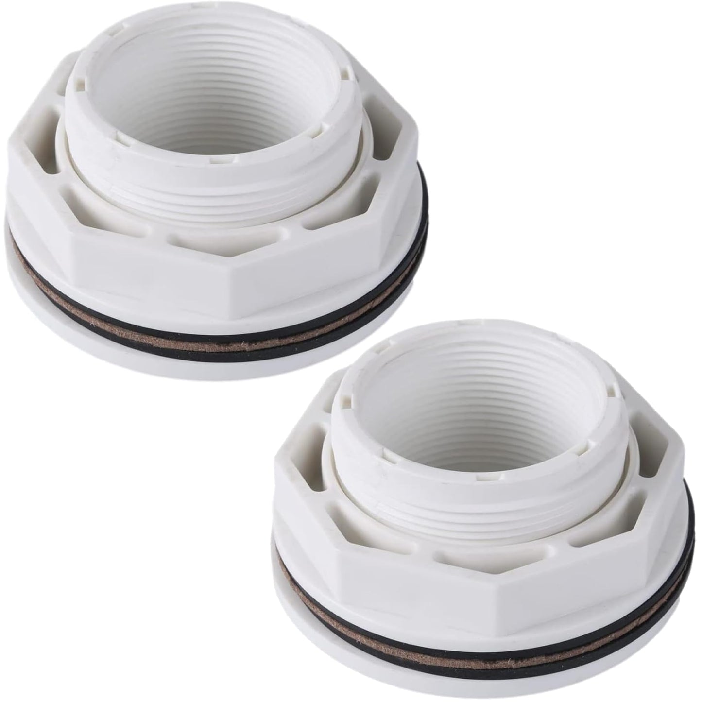 TonGass (2-Pack) 1 1/2" Above Ground Pool Inlet Return Fitting with Locknut Gasket Famale Inlet Pipe (FIP) Thread Exact Replacement for Hayward SP1023 Swimming Pool Replacement Inlets Return Fitting