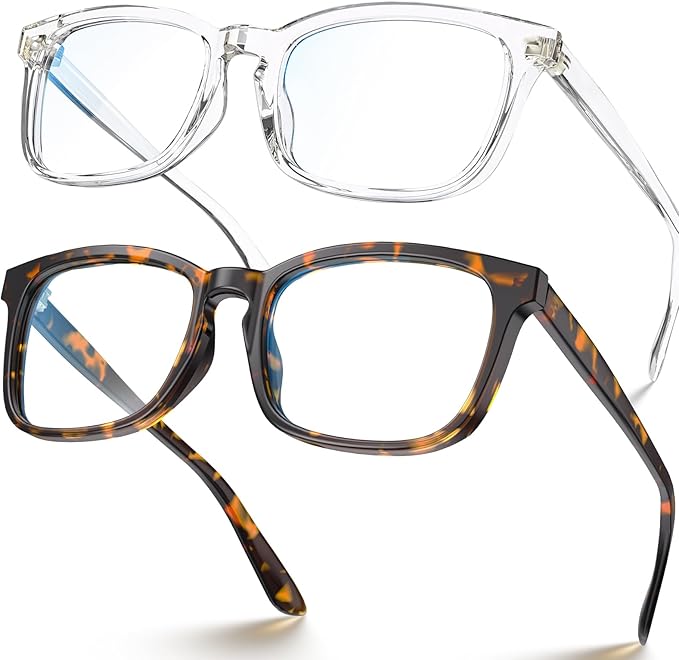 Blue Light Glasses for Women Men Square Computer Glasses Anti Glare UV Blocking Vita