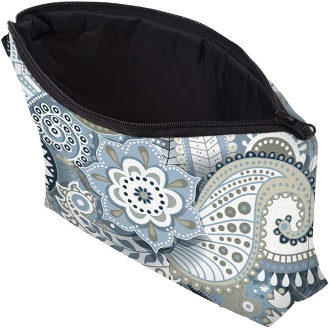 Deanfun Makeup Case Small, Cosmetic Zipper Bag Waterproof for Purse Mini, Women Cute Traveling Accessories Pouch for Ladies Thanksgiving Christmas Gifts(Mandala D2-51559)