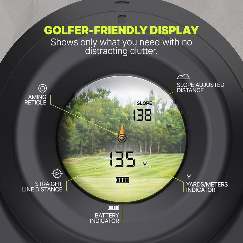 Precision Pro NX9 Golf Rangefinder with Slope Switch – 900 Yards Laser Range Finder, Flag Lock Vibration, 6X Magnification, Magnetic Cart Mount, Tournament Legal